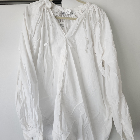 White Long Sleeve Blouse - Picture 1 of 2